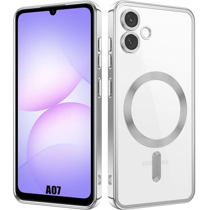 Coque de Protection - BOOLING - Samsung Galaxy A07 - Argenté - Antichoc - Protection Caméra