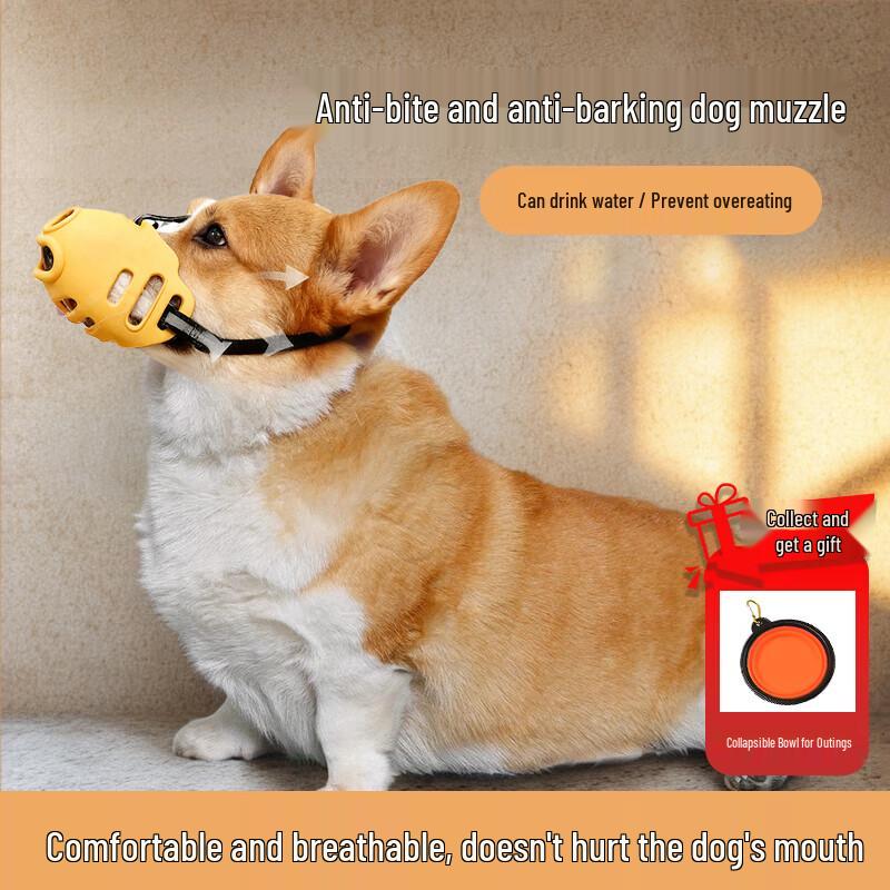 Drinkable Dog Muzzle for Small & Medium Breeds