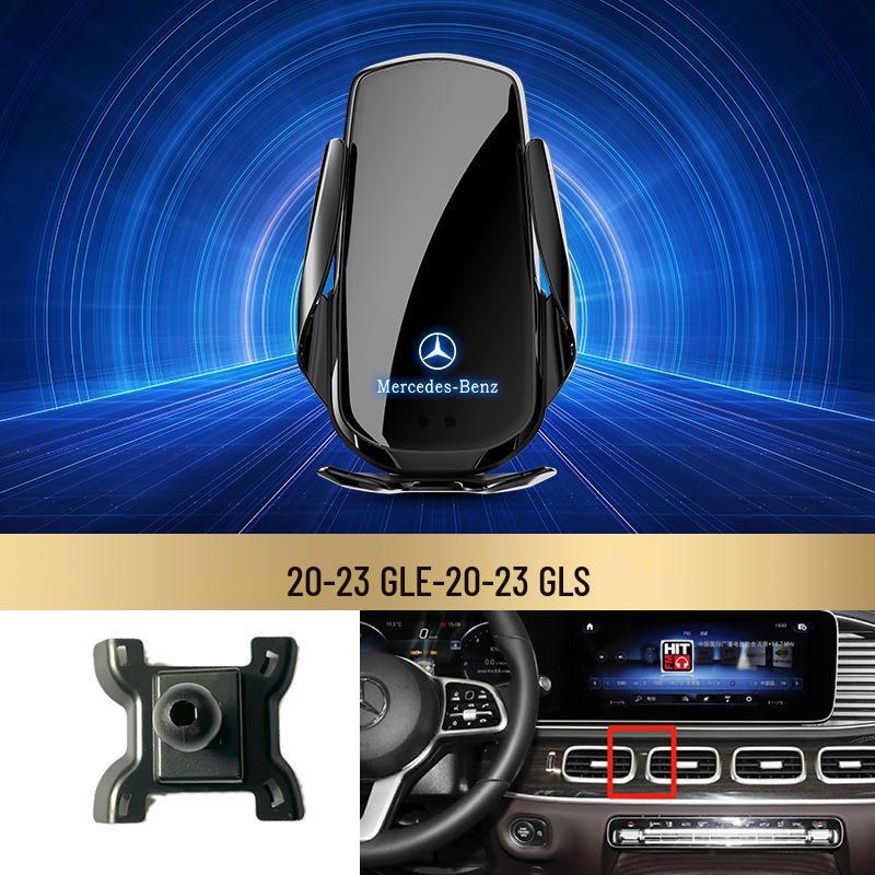 Bezdrátový držák telefonu s rychlým nabíjením Mercedes-Benz pro třídu C/třídu R/třídu S/třídu E/GLK/třídu B