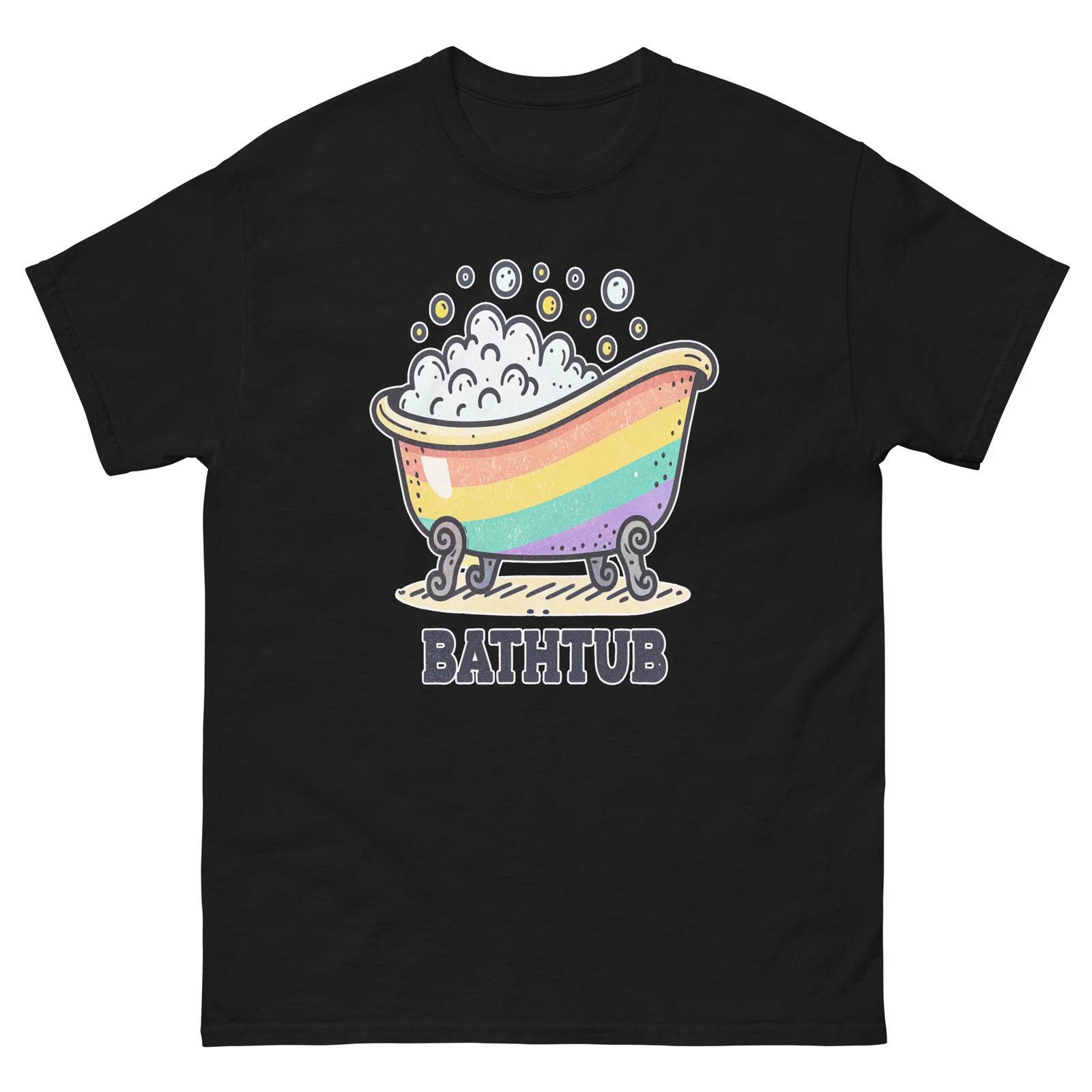 Bathtub Popular Illustration Object T-Shirt S