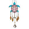 Sea Animal Sun Catcher Coastal Hanging Decoration Conch Starfish Seahorse Suncatcher for Home Windows Balcony Decor