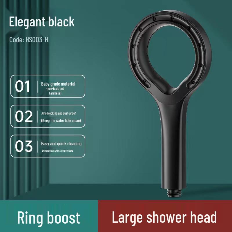 Ring-shaped Power Boost Handheld Shower Head with Heater