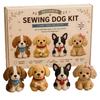 Kit da Cucito per Principianti Gnomo 4 Facili Progetti a Mano Tessuto in Feltro Pretagliato Guida Passo Passo Non Serve la Macchina Giocattoli Peluche Miniatura Fai da Te