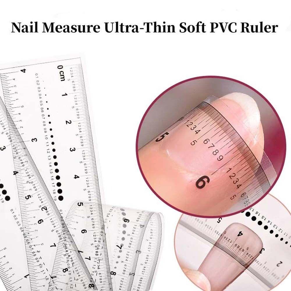 

Сверла для ногтей Размер горного хрусталя Линейка для ногтей Мерка для ногтей Мягкая линейка Маникюрная линейка Аксессуары для ногтей