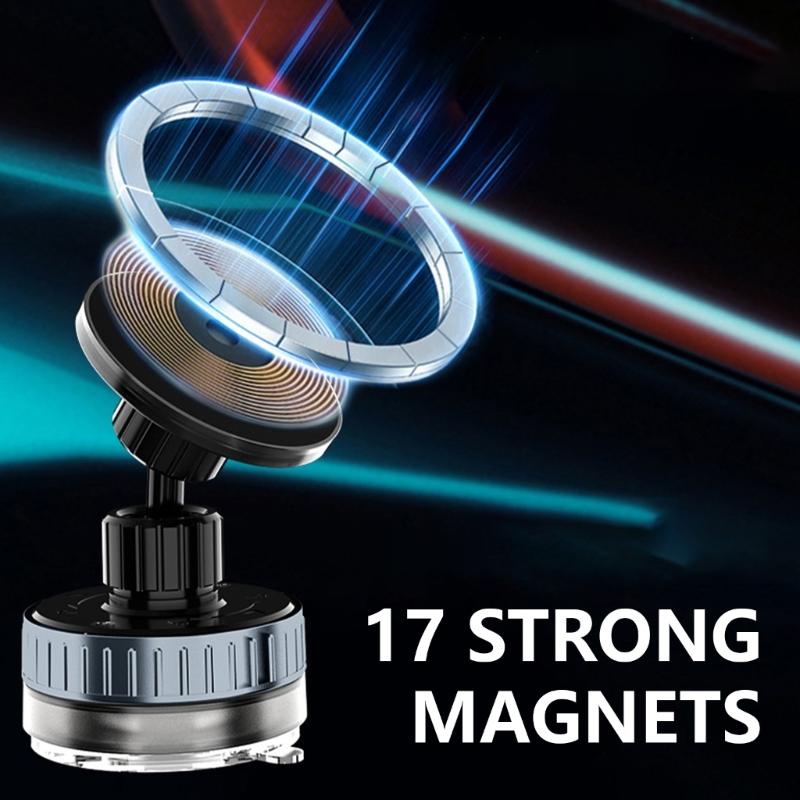 Phone Suction Holder for 4.7-6.9in Phone Magentic Phone Mount Stand Universal for Smooth Surfaces Rotating Mount Holder