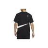 Nike UV Hyverse Color Block Crew Neck Casual Short Sleeve T-Shirt Men Tops Black White FB8580-010