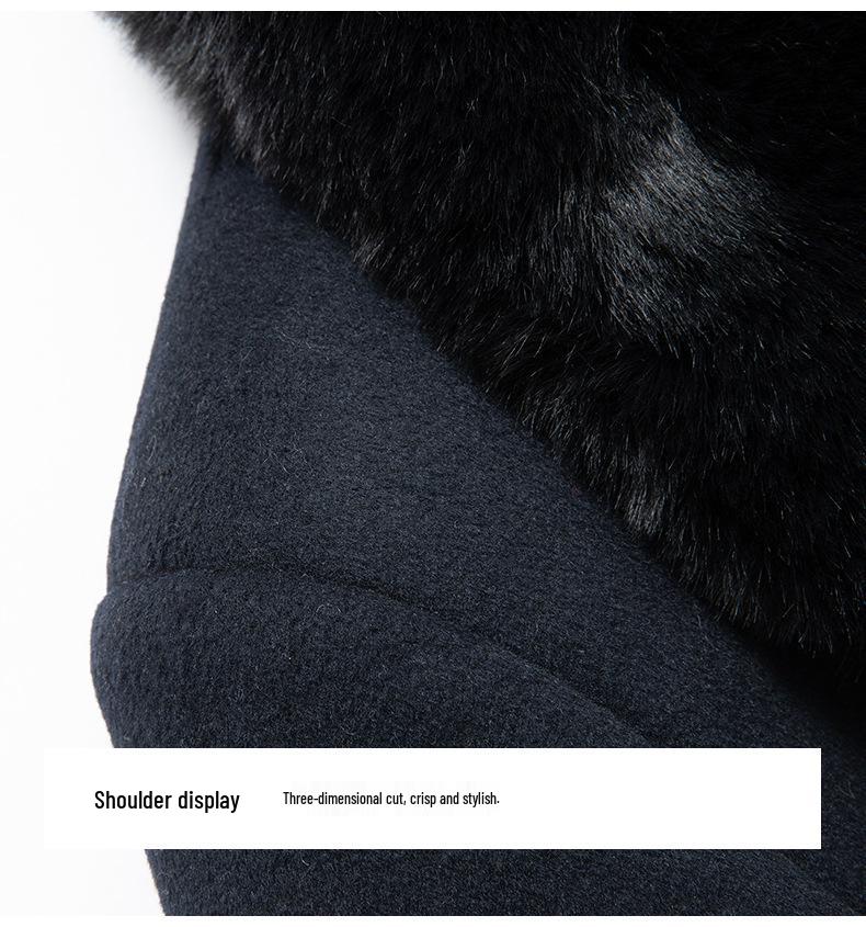 Men's Autumn & Winter Long Wool Business Coat with Velvet Lining – Thickened for Cold Protection