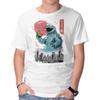 Unisex Crew Neck T-Shirt Cookie Kaiju Graphic Short Sleeve Casual Tee