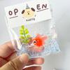 Small goldfish pinch bag slow rebound decompression toy super soft water spit bubbles pinch goldfish pinch music.2025