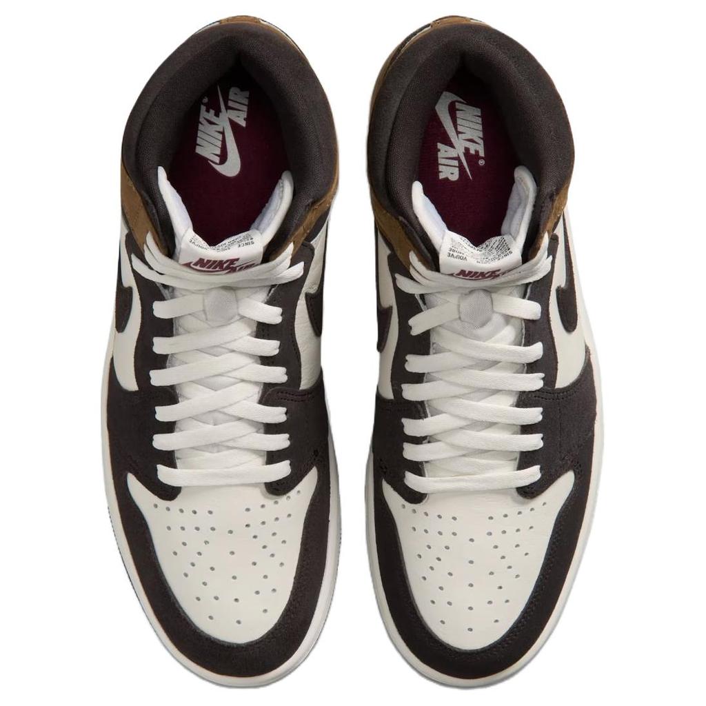 Sneakers Unisex Air Jordan 1 High OG Love The Game Bianco Shadow-Marrone Perla Morbida DZ5485-201