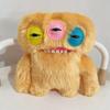 22cm Cartoon Funny Ugly The Block Monster Plushies Rainbow Crazy Rabbit Monster With Tooth Stuffed Monster Peluche Xmas Gifts