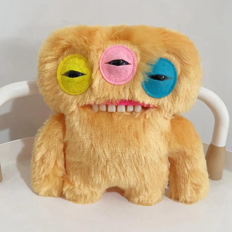22cm Grappige Lelijke Tanden Monster Pluche Speelgoed Gevuld Anime The Block Monster Pluche Knuffels Kronkelende Regenboog Gek Konijn Pluche Kerstcadeaus 22cm