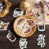 46Pcs Stickers Vintage Style Classic Coffee Lovers Creative Materials Decorative Self-Adhesive Stickers Painting Diy Stickers