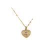Trendy Heart OF Ocean Stainless Steel Cubic Zirconia Necklaces For Women Men Gold Color Metal Crystal Party Everyday Zircon