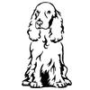 Cocker Spaniel Dog Car Body Window Sticker PET Decal Styling Truck Decoration