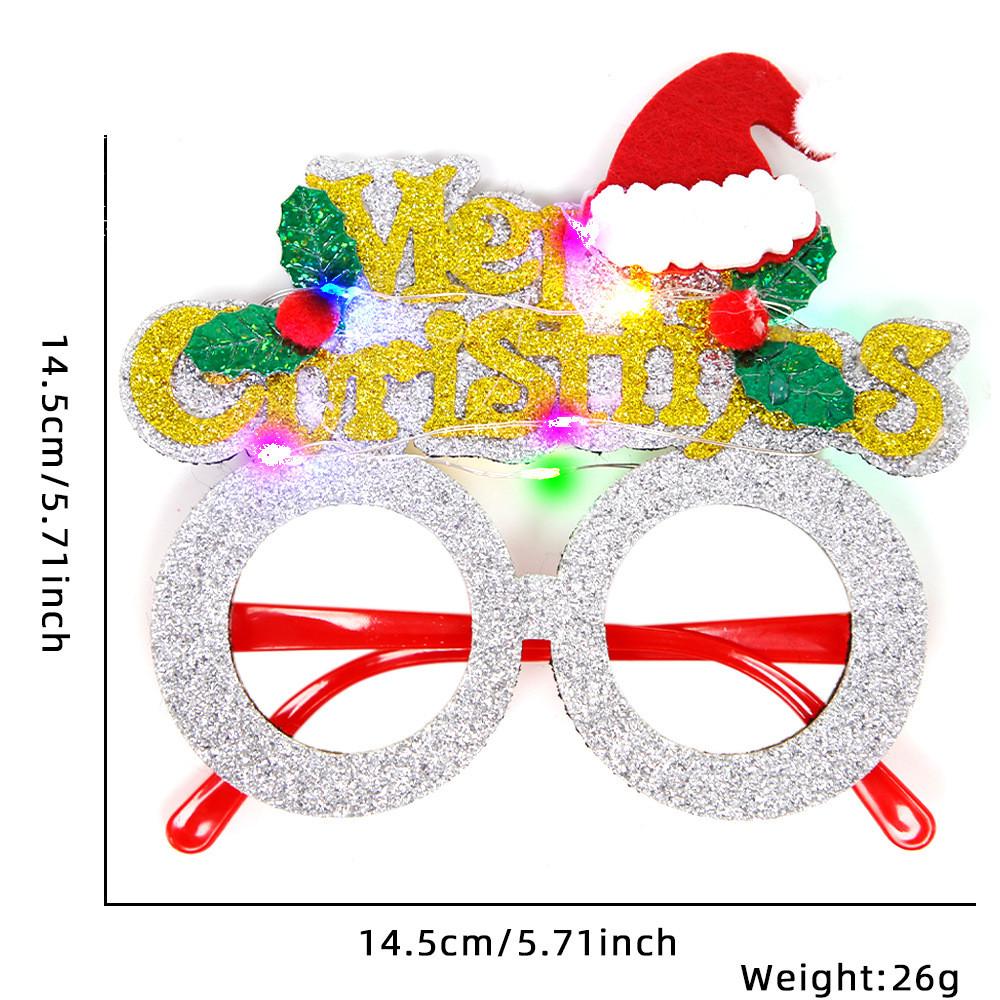 Colorful Cartoon Style Led Christmas Glasses For Party Decorations And Festivities