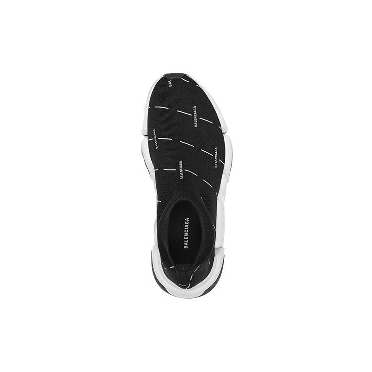 Balenciaga Speed 2.0 Black White Logo Women's 645420W2DBT1090