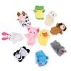 Baby Finger Puppet Plush Toy Cartoon Animal Family Role Play Tell Story Cloth Doll Educational Toys For Children Kids