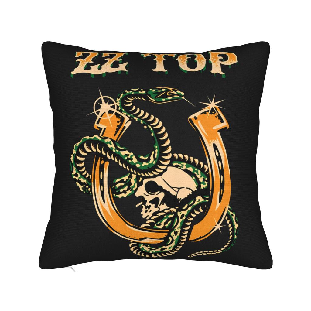 Band Zz Top Pillow Case Comfy Pillow Cover For Couch Sofa Bedroom Kawaii Cushion Cover