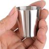 20pcs 30 Ml Stainless Steel Wine Glasses Outdoor Camping Coffee Tea Cup Silver Cup Rugged Metal Shooter Suitable