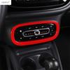 For Smart 453 Fortwo 2015 -  Dashboard AC Air Vent Window Lift Head Lamp Warning Light Cover Trim Red Accessories Interior