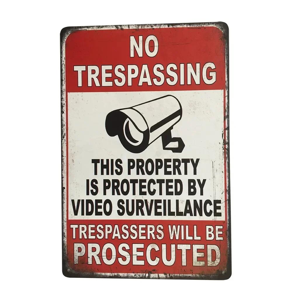 Exclusive Vintage 3D “Beware” Metal Sign - Premium Quality Metal with Eye - Catching 3D Design, Ideal Wall