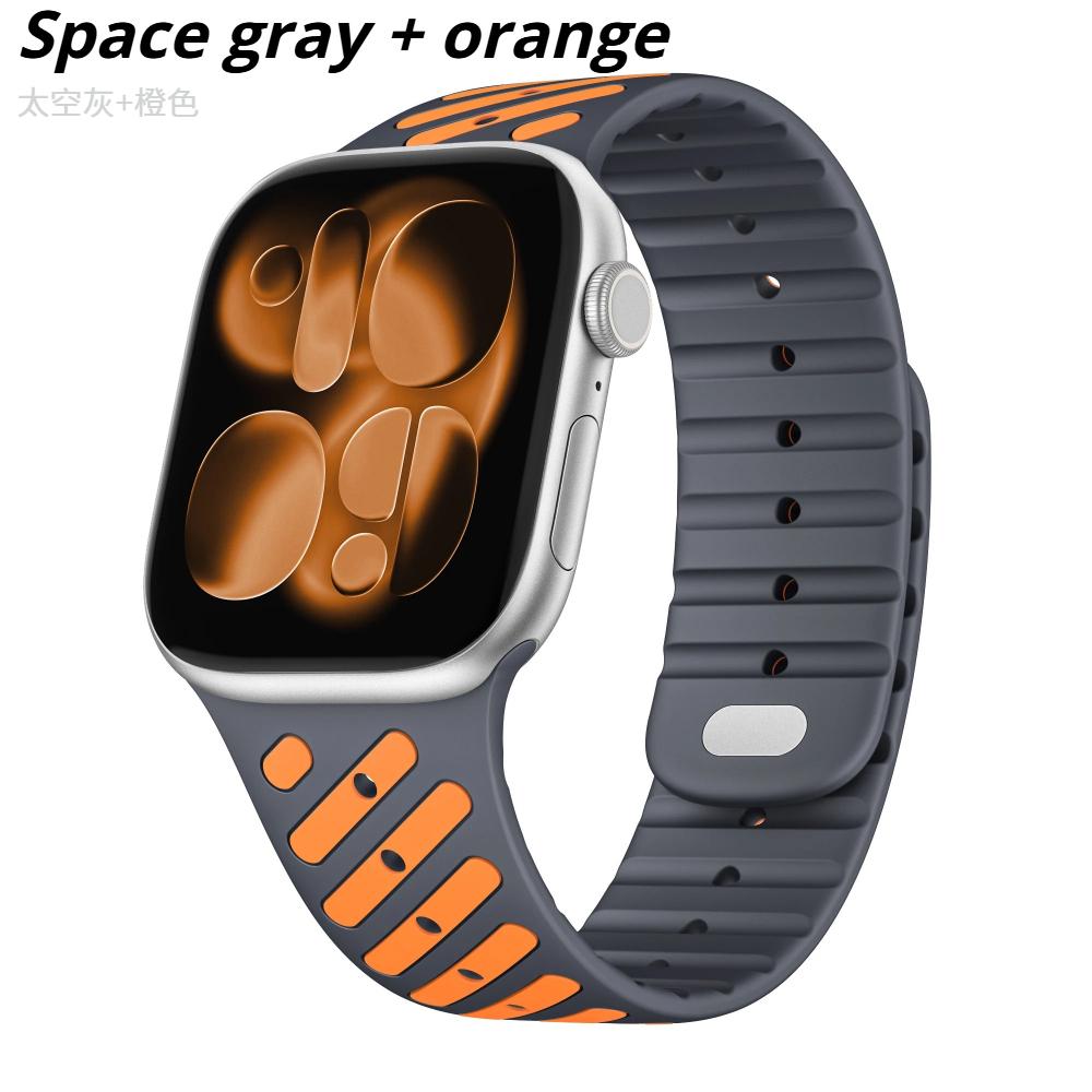 Silicone Soft Watchband For Apple Watch Ultra 3 2 49mm Series 11 10 46mm 45mm 44mm 42mm Sports Loop Strap for iwatch 9 8 7 6 5 4 SE3