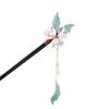 Woman Chinese Hair Stick Headdress with Sweet Style White Flower Hair Chopsticks for Cheongsam Han Clothes Tea Wear Dress