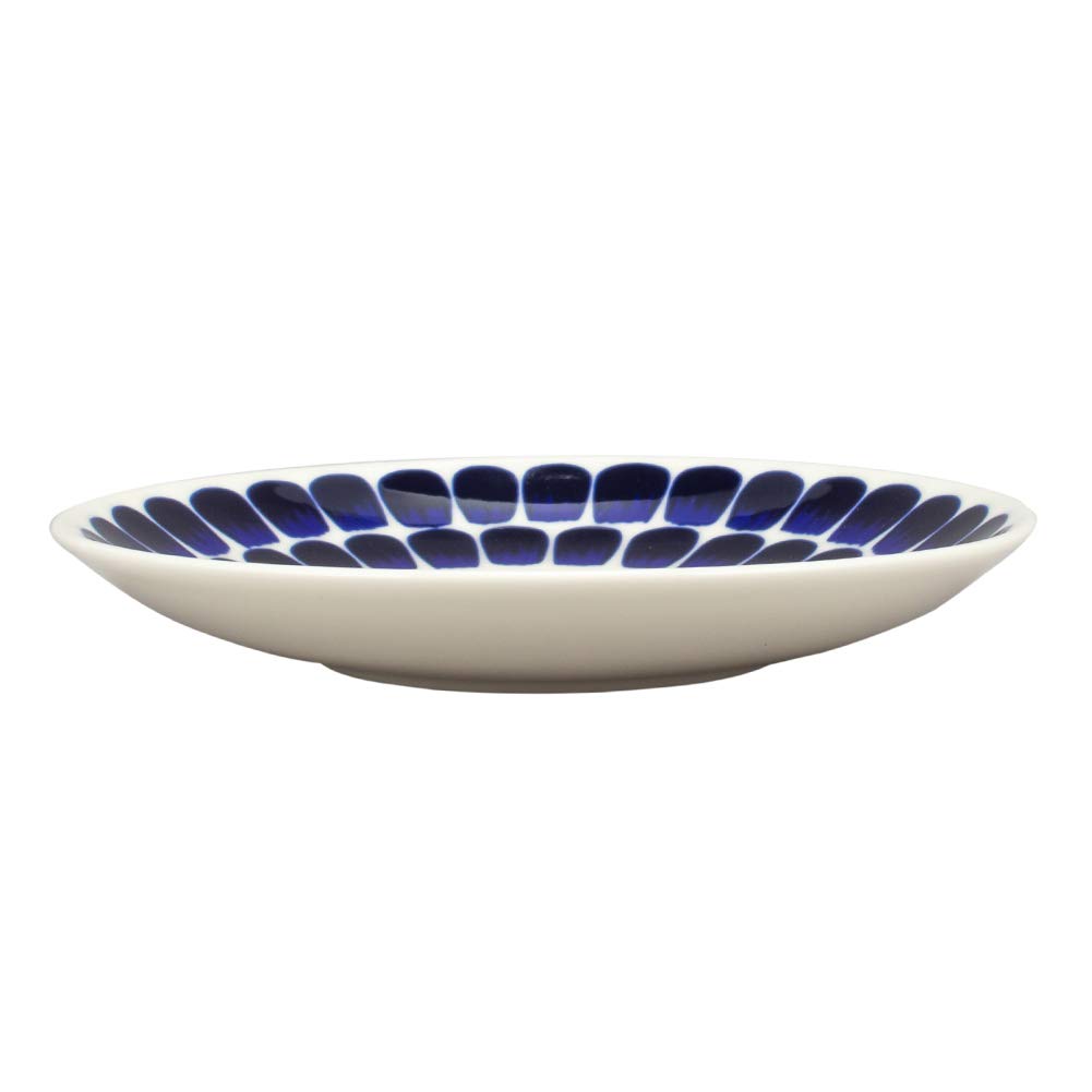 Arabia Tuokio Saucer, 17cm, White/Blue, Medium Plate, Porcelain, Finnish, Scandinavian, Gift, Item No. 1005551 / Item No. 6411800083812