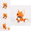 Cozy Christmas Fox Plush Toy With Soft Short Plush And Colorful Scarf Gift For Holiday Cheer