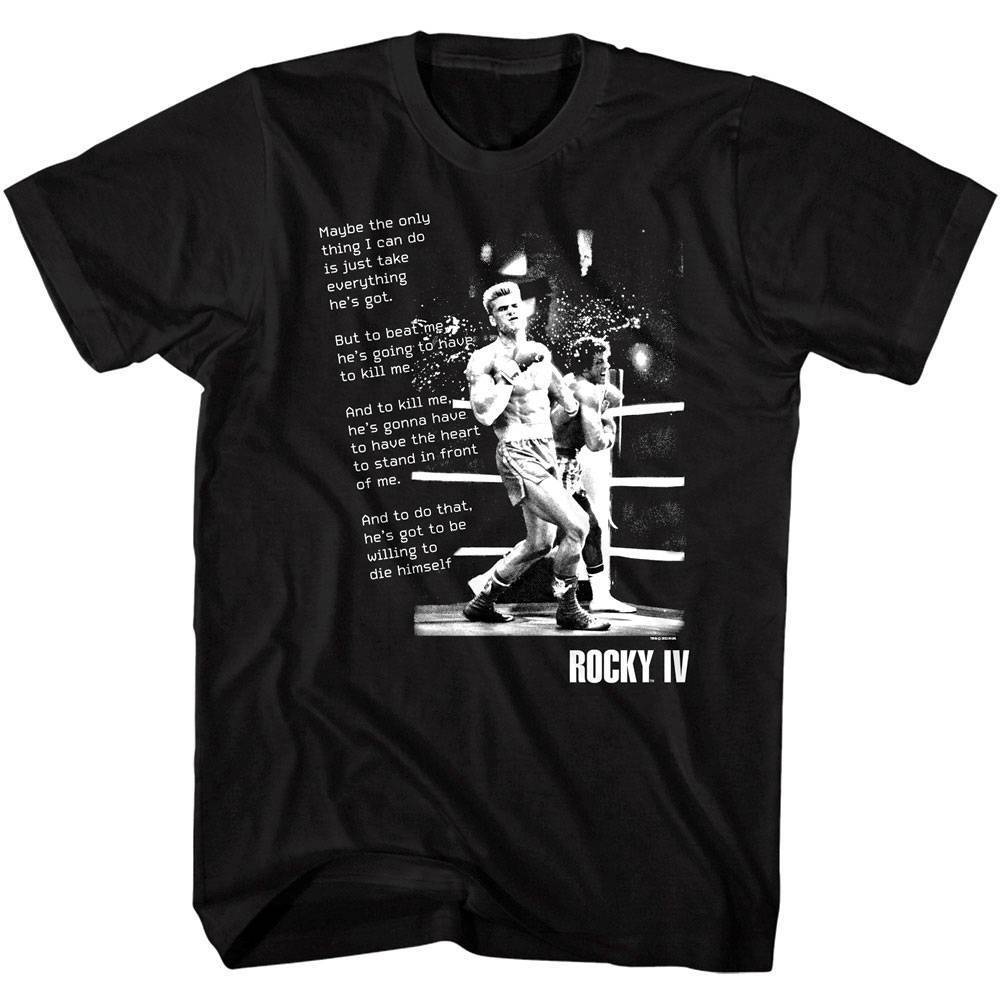 Rocky 4 Monologue Men T Shirt XXL