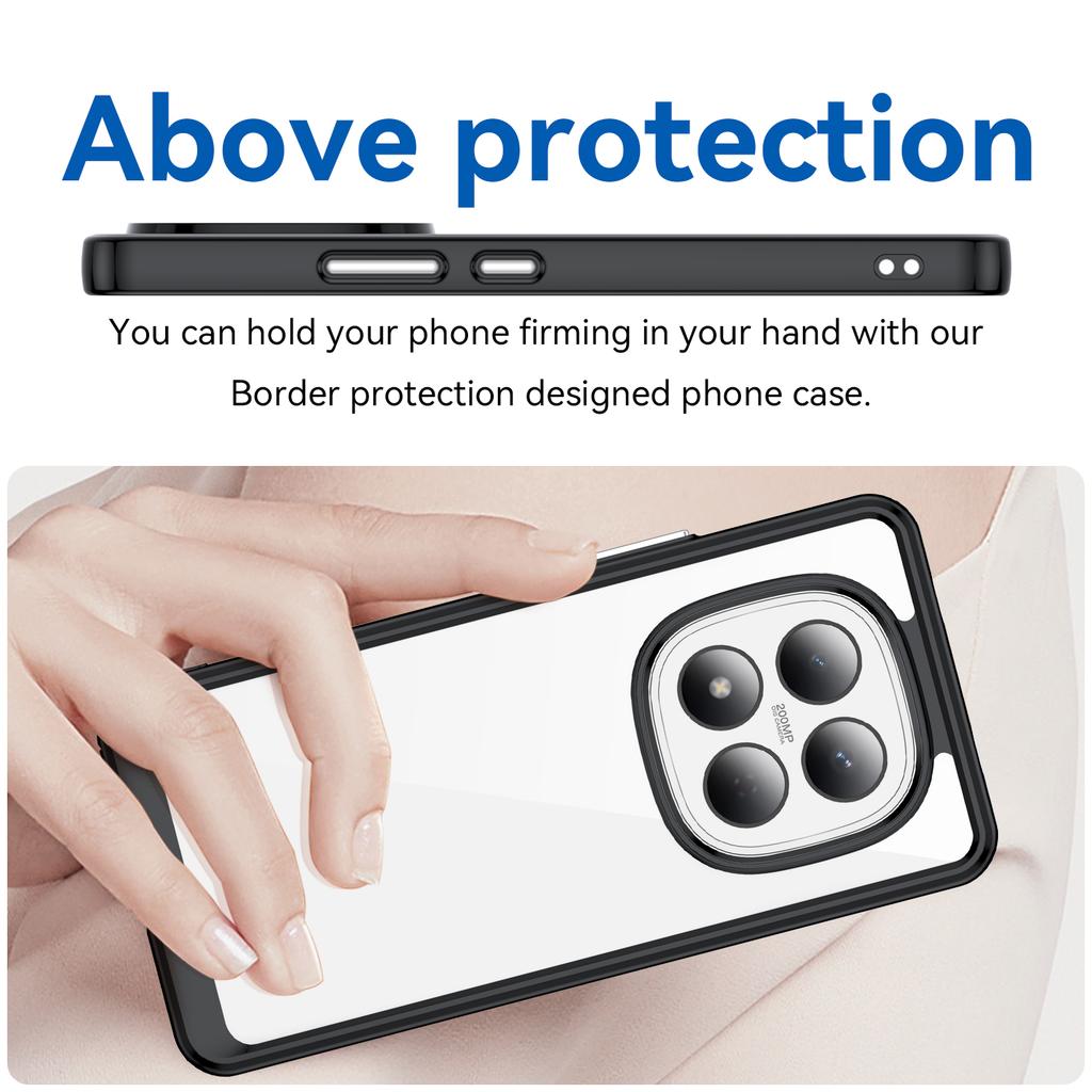 Для Xiaomi Redmi Note 15 Pro 4G (Глобальний) Чохол ТПУ + Акрил Захисний Прозорий Чохол для Телефона