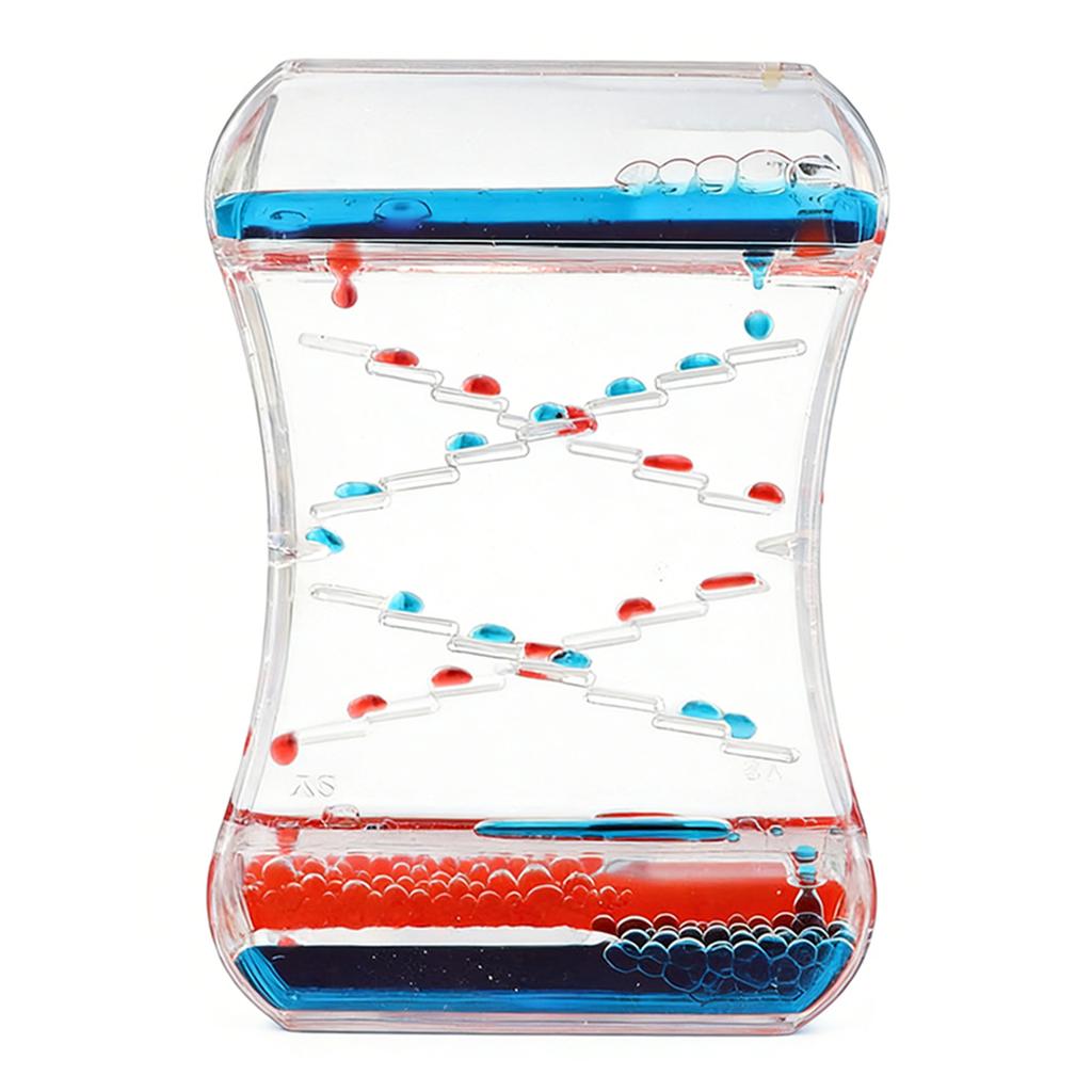 Timer a Movimento Liquido con Bolle Timer Liquido Giocattolo Sensoriale Clessidra ad Acqua per Ufficio/Casa Strumento Sensoriale Coinvolgente per Bambini