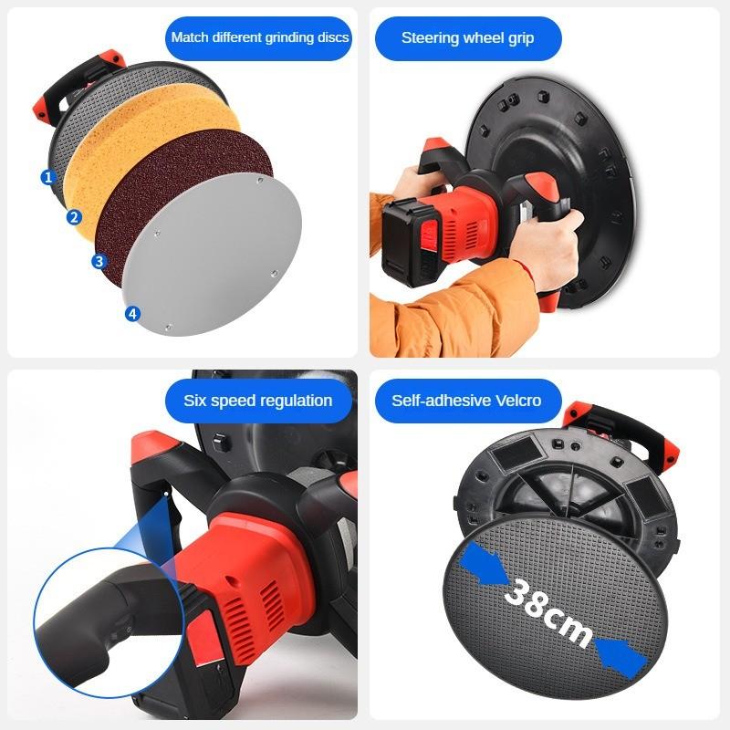 1680W Multi Functional Electric Troweling Machine Concrete Pavement Electric Mixer High Power Cement Plastering Equipment