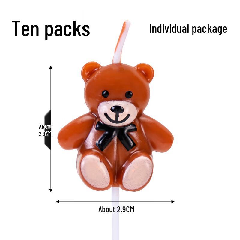 Cute Cartoon Bear Birthday Cake Decoration