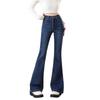 Izzue Women's High-Waist Micro-Flared Jeans