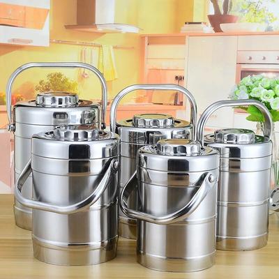 Large Capacity Insulated Thermos Lunch Box Stainless Steel Thermal Food Container Adult Picnic Bento Box Portable Lunchbox