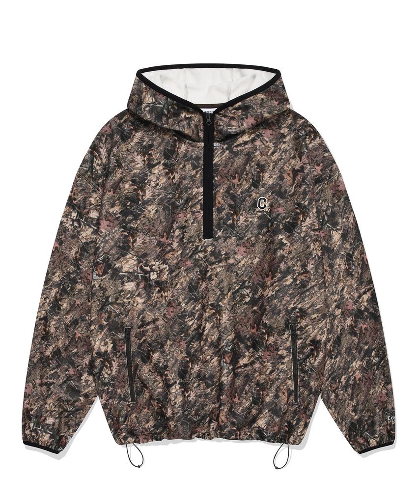 Covernat C Logo Fleece Oversized Hoodie Anorak Camo
