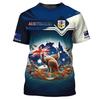 Full Print Australia Aboriginal Symbol Indigenous T Shirt For Men Summer Short Sleeve Plus Size Australian T Shirt Tops