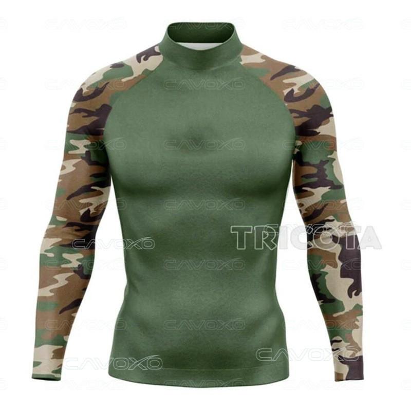 Long Sleeve Surfing Rash Guard Men Quick Dry Breathable Swimming Diving