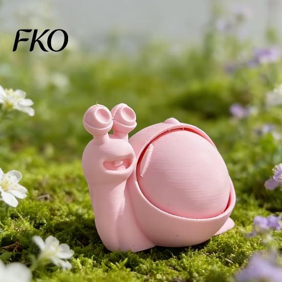 Snail Shaped Storage Box Cute Box, 3D Printed Novelty Ornament, Trinket Holder with Lid, Fun Desk Organizer for Jewelry Hair Ties Compact Container