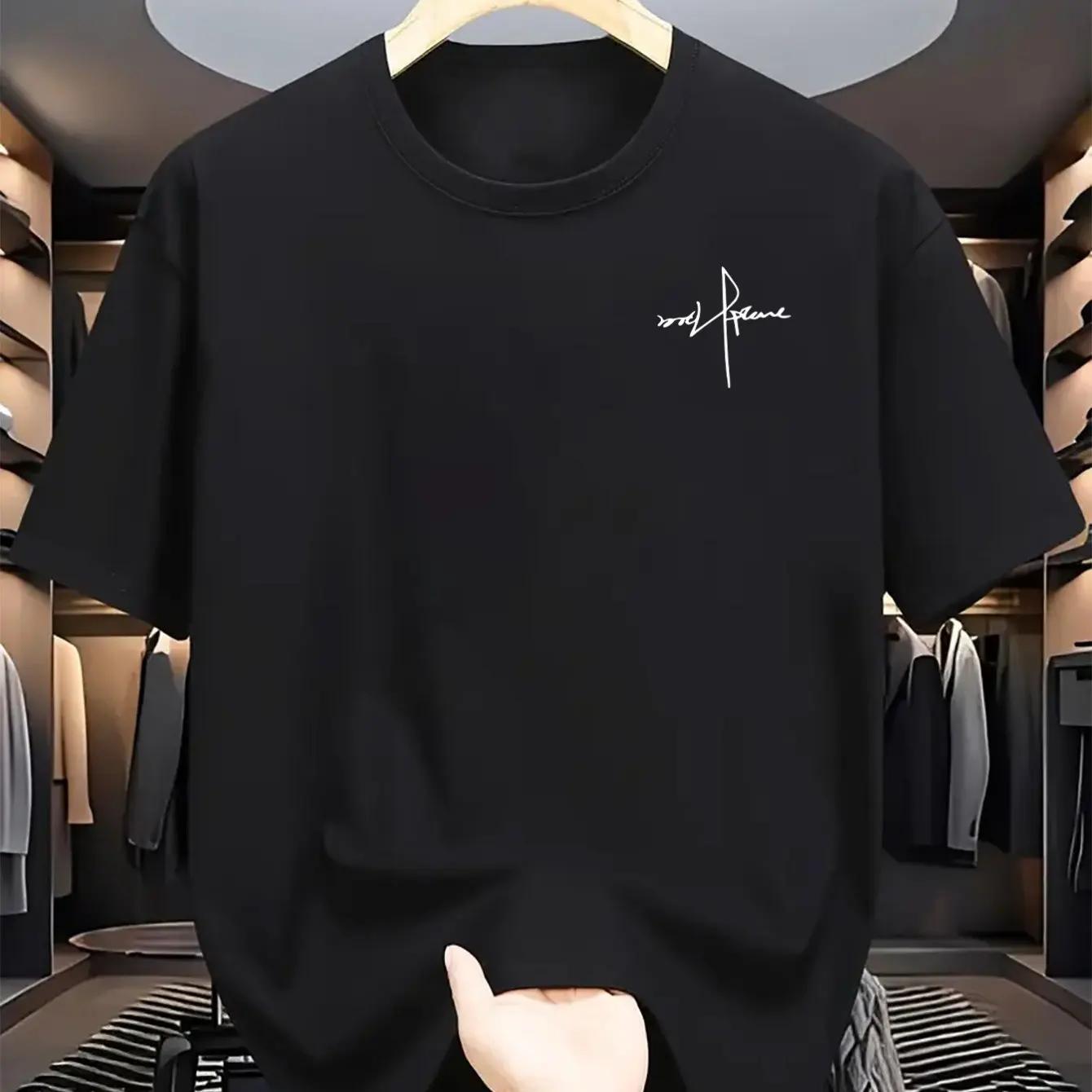 

Men s High Quality 100 Cotton Funny Dinosaur Print SummerT Shirt Loose O-neck Men Tshirt Short Sleeve T-shirt Male Tees Tops 4XL