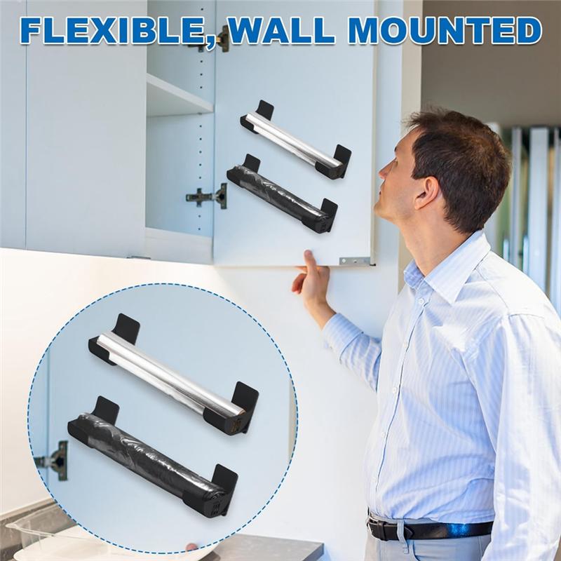 Good-4Pcs Trash Bag Holder,Trash Bag Dispenser Roll Holder Wall Mount Shopping Grocery Bag Roll Holder For Cabinet Kitchen