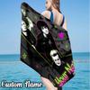 Custom Name Green Day Music Beach Towel - Soft, Ultra-Absorbent Microfiber, Lightweight, Perfect for Beach, Parties, Travel, Camping