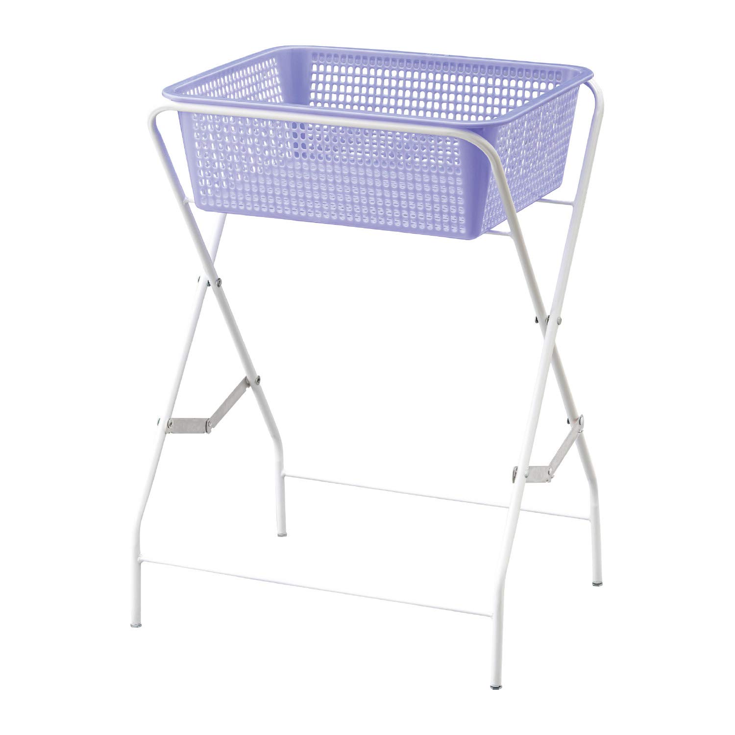 Yamazaki Sangyo Folding Luggage Storage Box, Basket, Width 37 x Depth 49.5 x Height 68cm, 192892