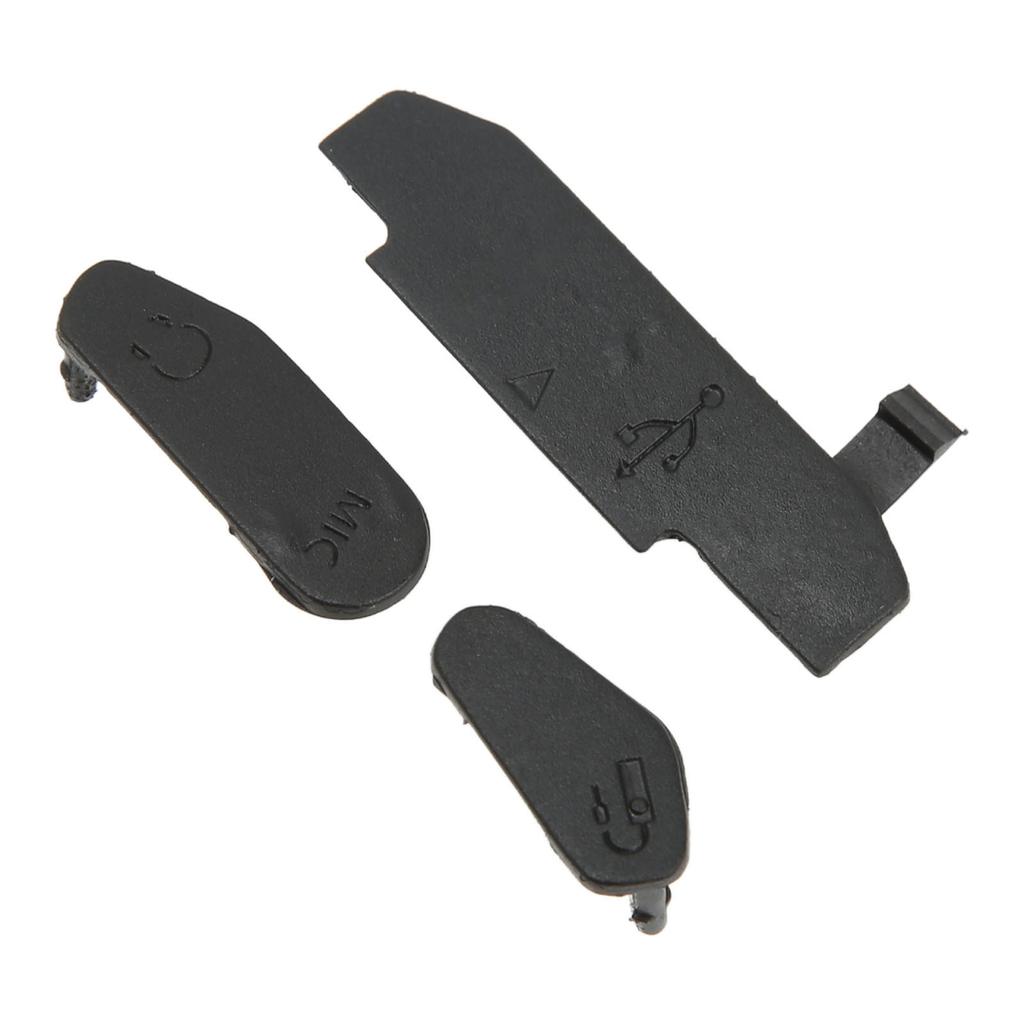 3Pcs Camera Mic Rubber Cover USB High Definition Multimedia Interface Compatible External Door Repair Part for 80D
