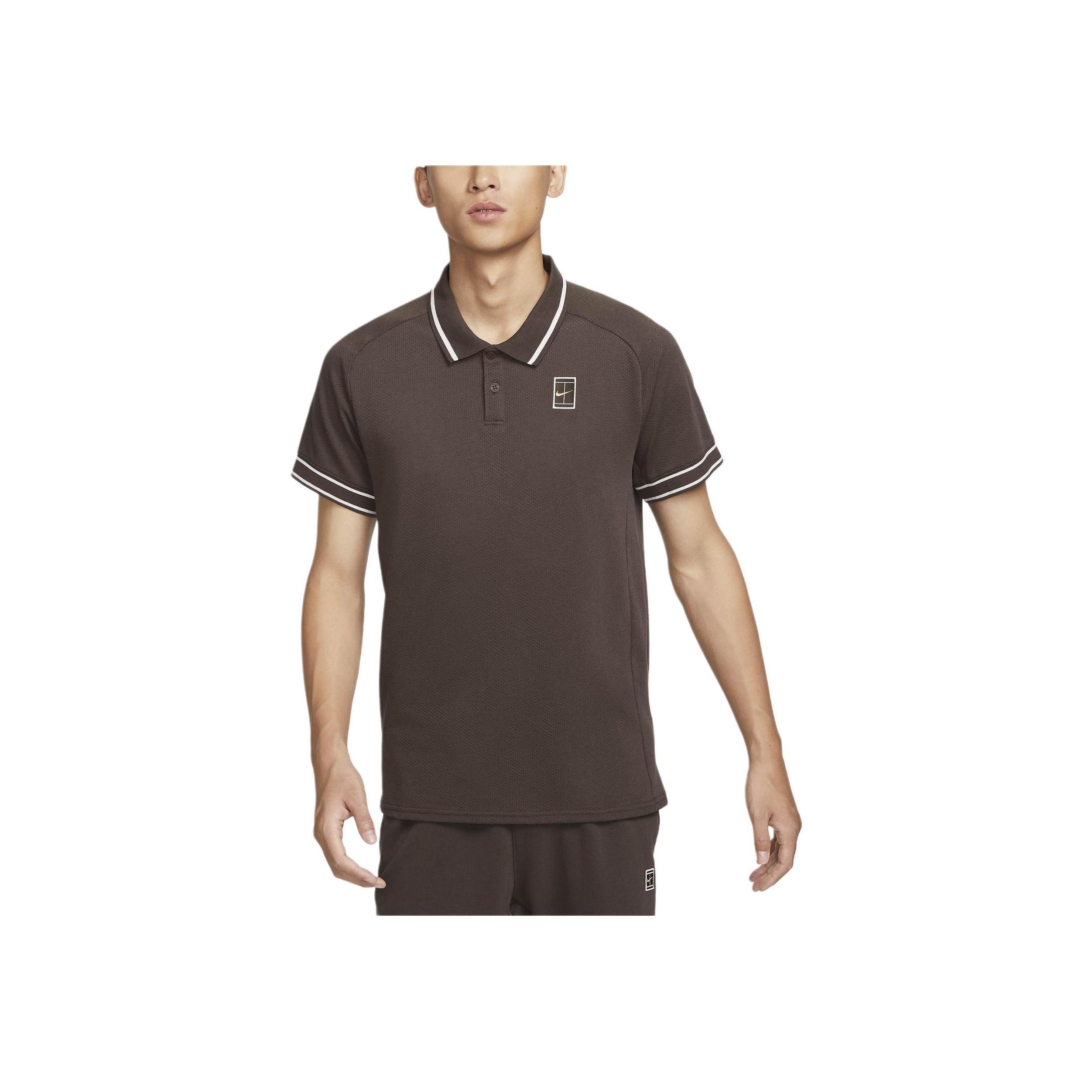 

Nike Heritage Logo Pullover Short Sleeve Tennis Breathable Polo Shirt Men Polo Shirts Baroque-Brown FQ2102-237 XL