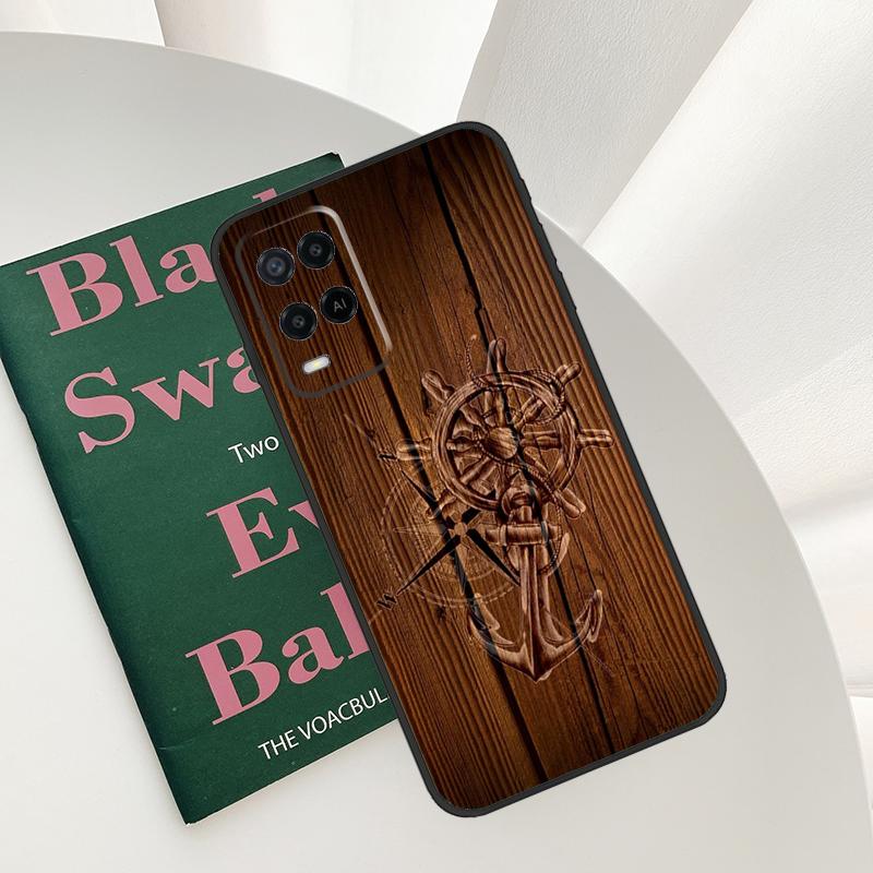 Compass Case For Oppo A52 A72 A76 A96 A54 A74 A94 A54S A57S A58 A78 A98 A57 A77 A15 A16 A17 Cover