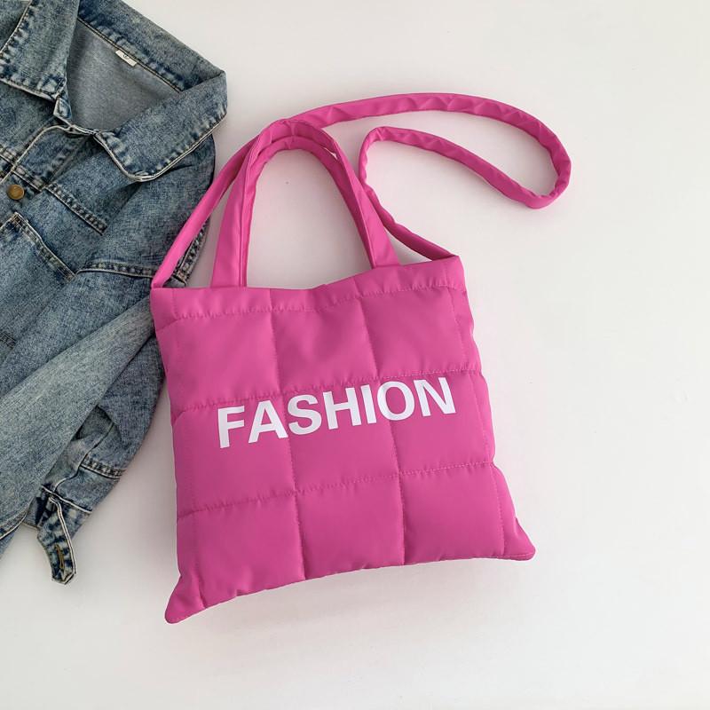 Модная Белая Сумка Через Плечо Для Женщин Шикарный Минималистичный Винтажный Стиль Тоут фуксия