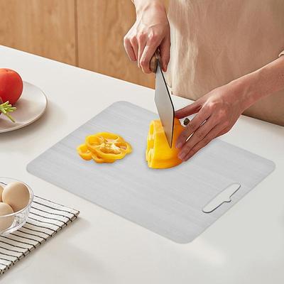 Kitchen Titanium Chopping Board 304 Stainless Steel Double-sided Food Grade Cutting Board Thickened Non Stick Chopping Board